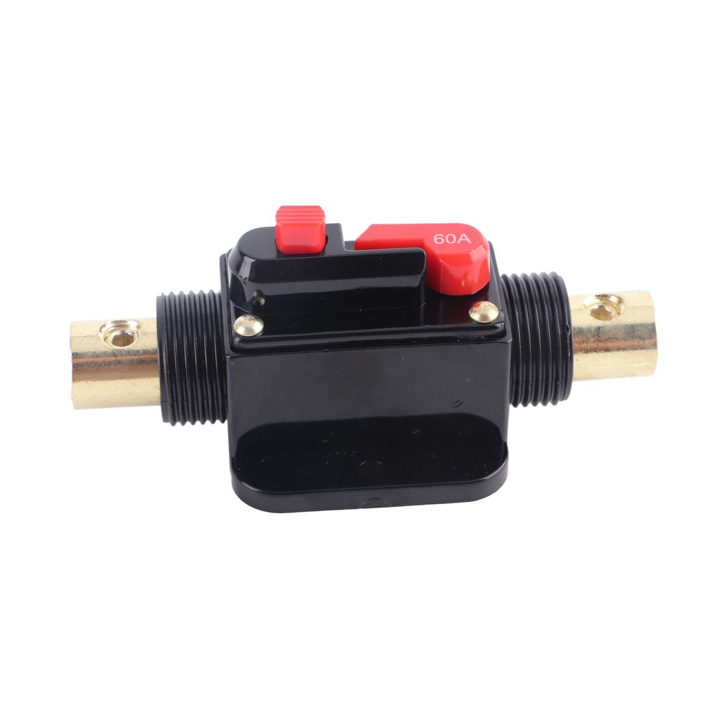 Auto 12V 60 Amp Car Boat Audio Manual Reset Circuit Breaker Switch Fuse Support