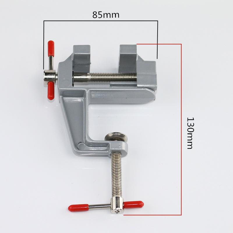 Miniaturowy imadło stołowe ze stopu aluminium wielofunkcyjne imadło stołowe do majsterkowania, formowania, napraw stałych, narzędzi do biżuterii, elektroniki, stołu warsztatowego