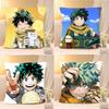 Anime Cute L-Izuku Midoriya Pillow Case Cushion Cover Soft Cute Throw Pillow Case For Car Sofa Pillowcase Polyester With Zipper