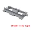 Oversized Size Option Constructing Block Bricks Train Tracks Crossover Parts Switch Straight Curved Duploes Accessories DIY Toy Perfect For Children