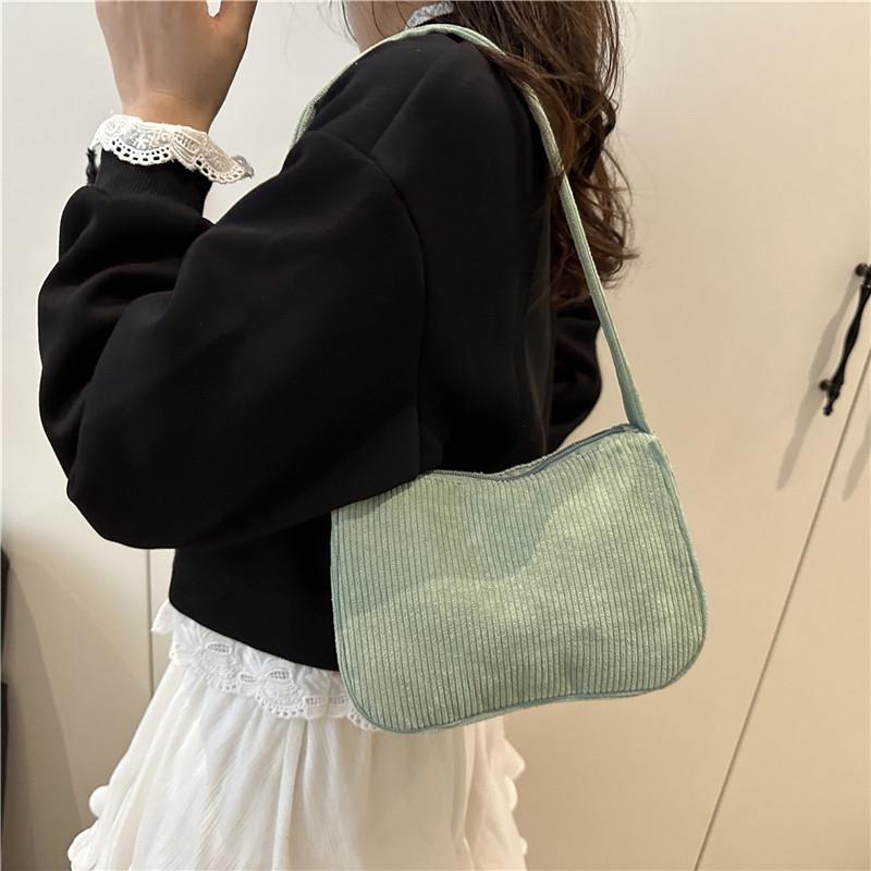 Simple and Retro Casual Large-capacity Underarm Bag, Hand-held Single-shoulder Handbag for Women