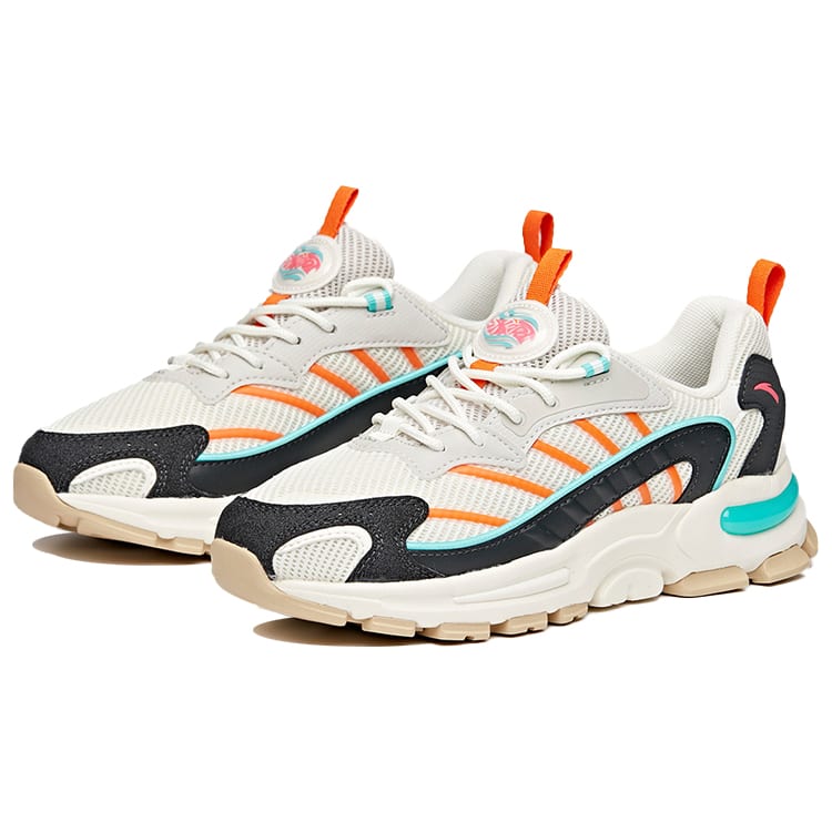 ANTA Millennium Glacier Casual Shoes Women's Low Top Ivory White/Shade 1 Gray/Black 122028899-4