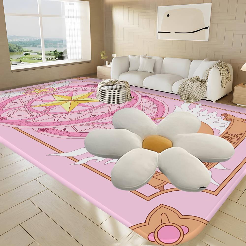 C-Cardcaptor Sakura Anime Floor Mat Retro Multiple Choice Living Room Kitchen Rug Non-Slip Modern Home Decor