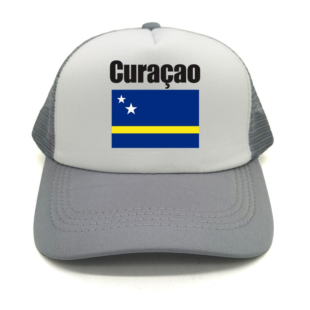 Curaao Flag Trucker Hat Summer Unisex Cool Hat Country Fans Baseball Caps New Outdoor Mesh Net Dad Gift Snapback Caps