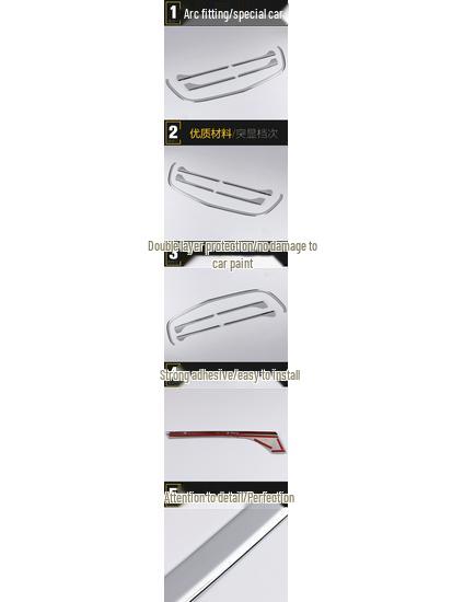 VITO 17 Center Grille Bright Anti-Scratch Hood Bumper Decorative Sticker