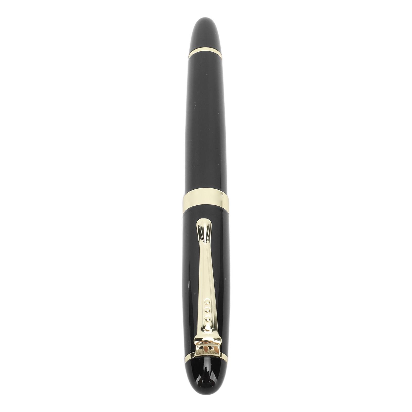 Fountain Pen 0.5mm Ergonomic Smoothly Writing Metal Business Fountain Pen with Pen Clip Ink Pen for Meeting Signatures