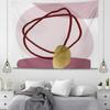 Pink Simple Illustration Decorative Tapestry Home Wall Decoration Office Living Room Tapestry