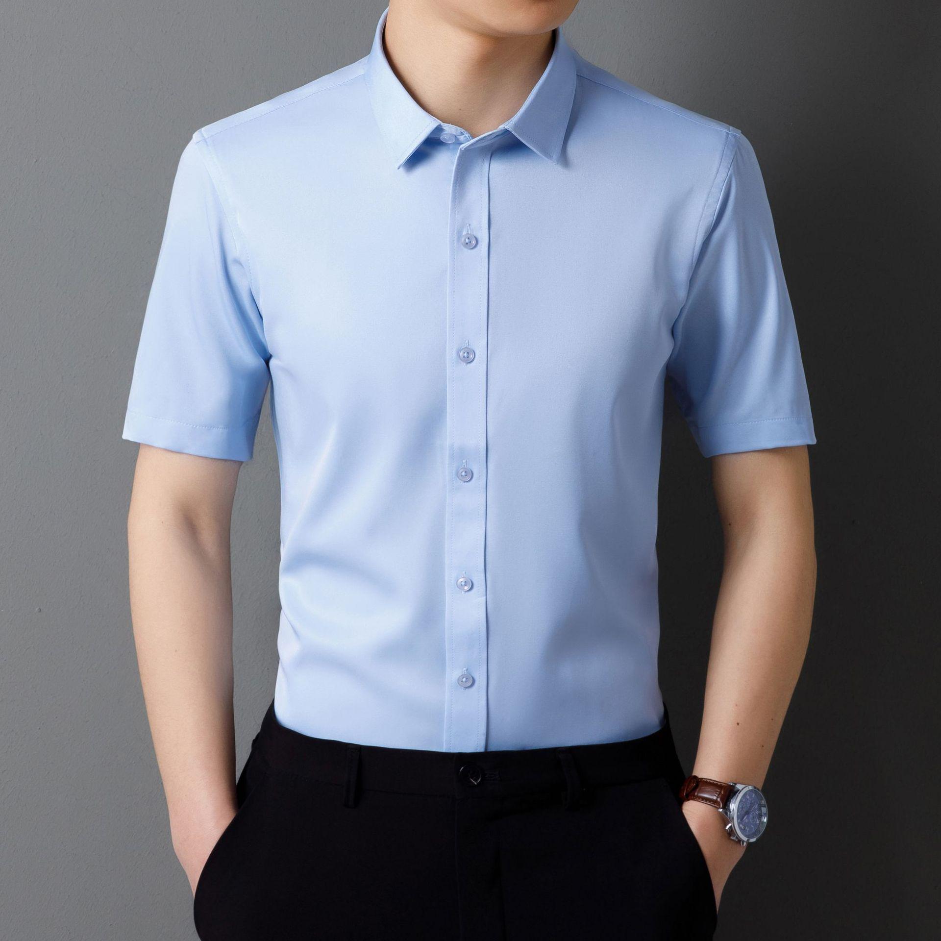 

Men s Slim Fit Non-Iron Stretch Long Sleeve Shirt, No Pockets 4XL