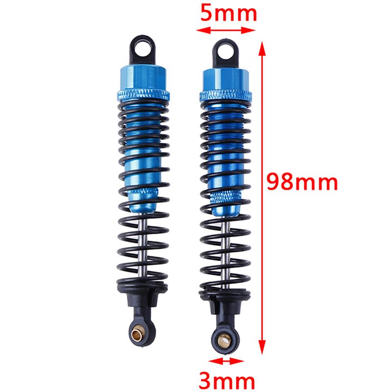 2Pcs Rc Hsp 106004 (06038) Blue Alum Shock Absorber For 1:10 Off Road Buggy