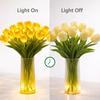 Yousheng Tulip Night Light Bouquet, Glowing Artificial Flowers with Petals, Handheld LED Lamp for Home Bedroom Decor, Valentine's Day Gift for Women