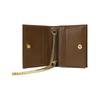 Gucci Horsebit 1955 Retro Gold Buckle Presbyopia Logo Canvas Patch Leather Chain Bag Card Holder Wallet Regular Women's Ebony/Brown