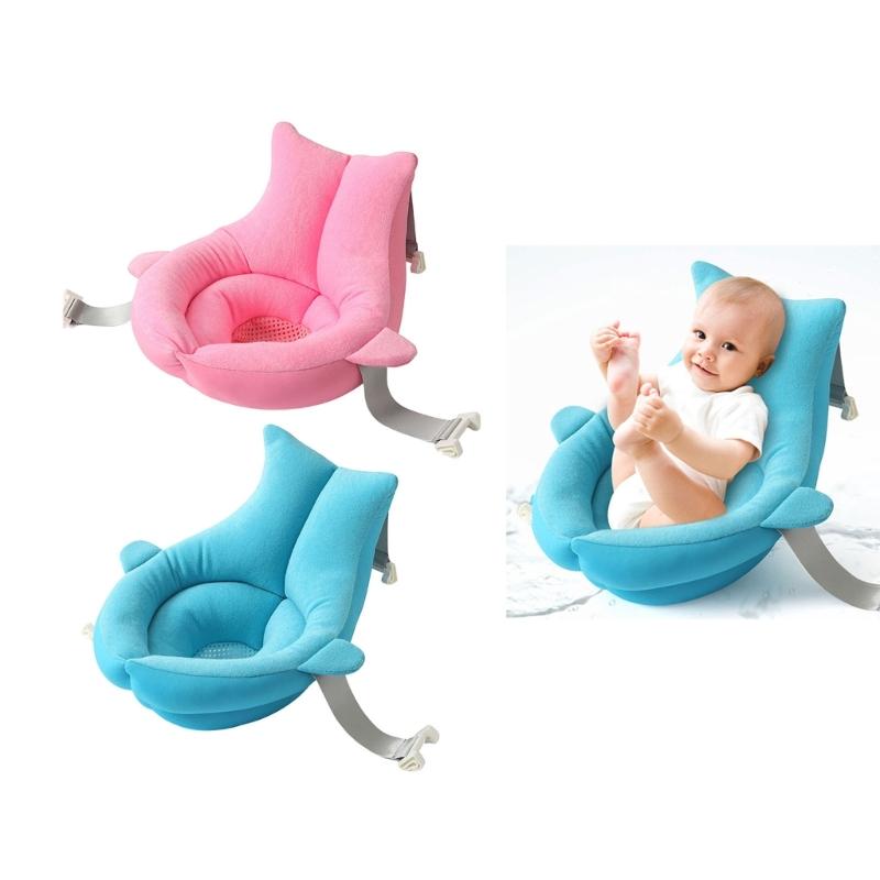 Baby Badewanne Schwimmkissen Polster Badewannensitz Stützmatte Badematte Badesitznetz Badewannenstützmatte für Kind 0-7 Jahre