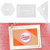 Carbon Steel Die Cut 6Pcs Geometric Cutting Dies Stencils for Card Making Photo Album Decoration Carbon Steel Die Cut