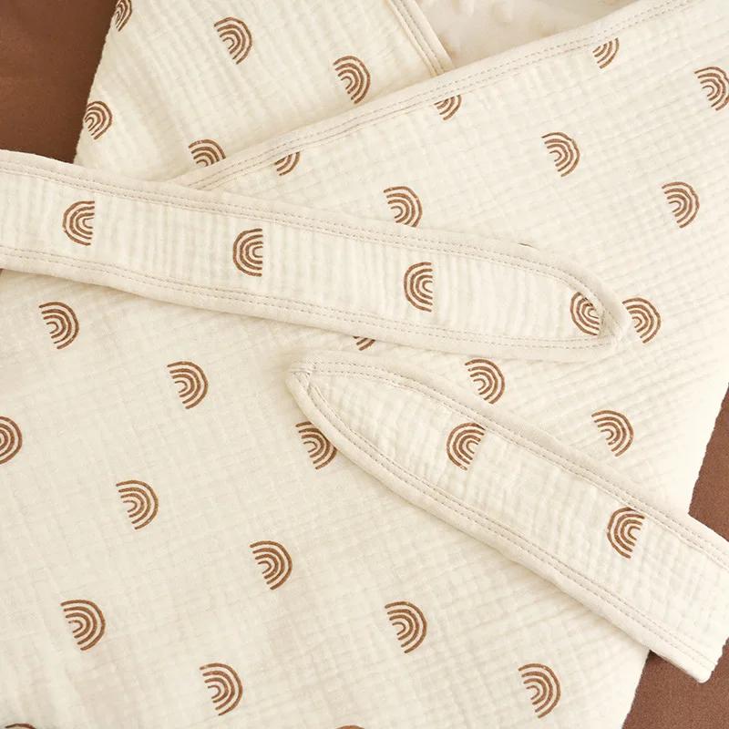 Newborn Wrap Swaddle Cute Simplicity Muslin Swaddle Wrap For Unisex Infant Baby Summer 100% Soft Cotton Baby Swaddle Blanket