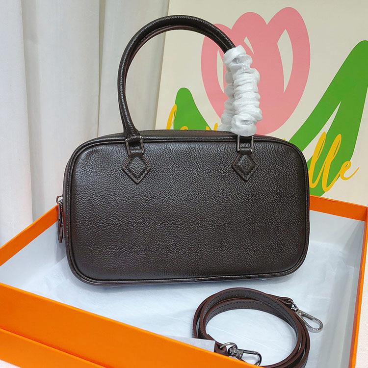 

Новая сумка из кожи Fubao в стиле Old Money Chcxbuy22, сумка для дальних поездок с перьями, маленькая квадратная сумка 22x5x13cm эбеновый