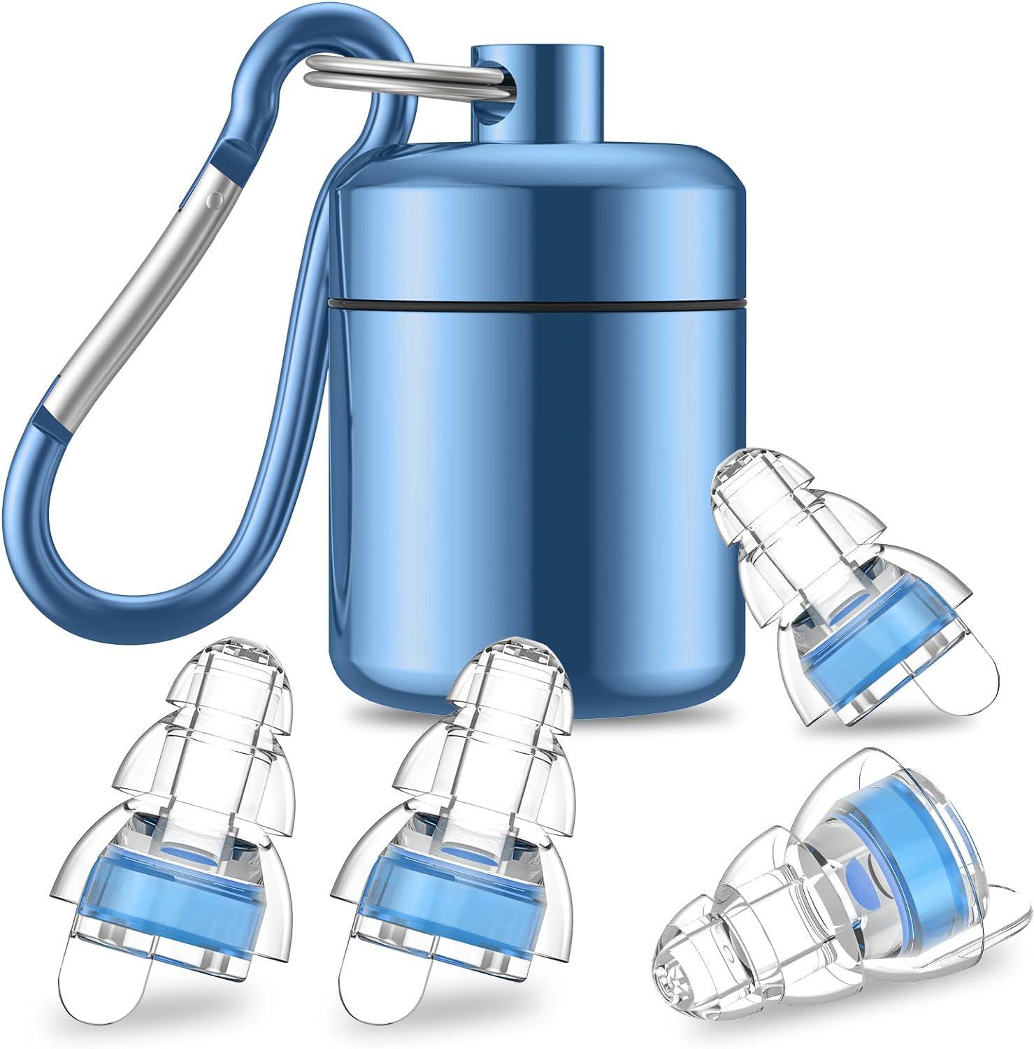 

Высококачественные звукоизоляционные силиконовые беруши с фильтром и водонепроницаемым футляром для хранения музыки и полетов