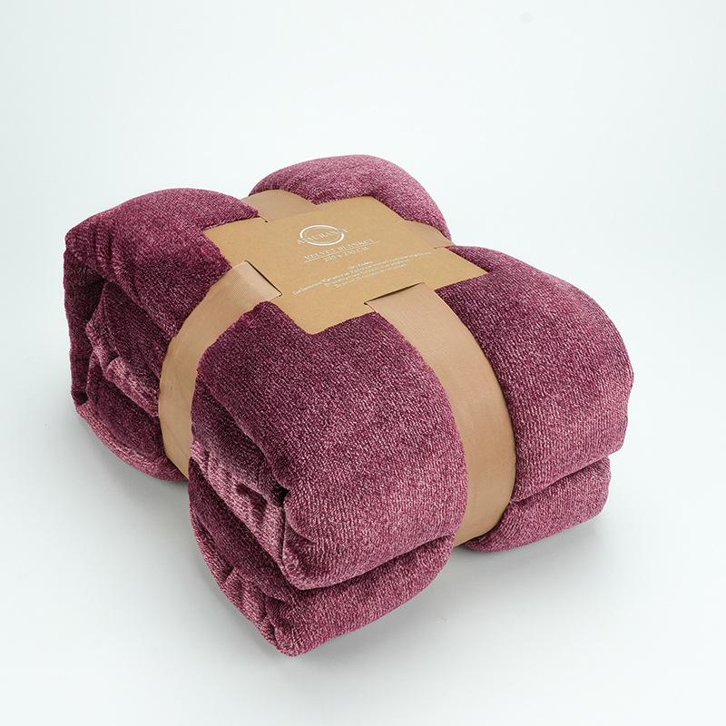 

Flannel Blanket Thickened Office Nap Blanket Air Conditioning Blanket Home Single Sofa Cover Blanket Blanket Quilt 200x230cm червоний