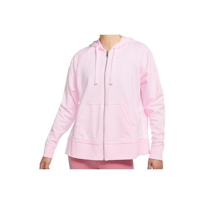Sweat à capuche d'entraînement zippé intégral Dri-FIT pour femme rose CU7010-663