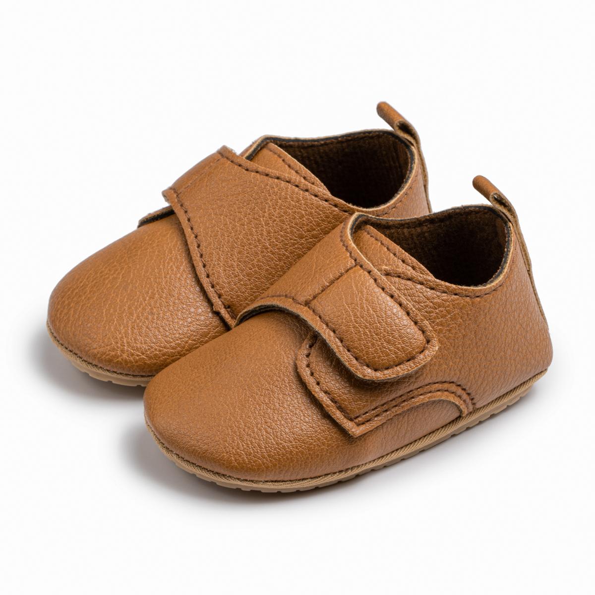 

Обувь для новорожденных, повседневные кроссовки, обувь для мальчиков и девочек, классическая искусственная кожа, резиновая мягкая подошва, нескользящая обувь для первых ходунков для малышей, обувь для маленьких девочек 12-18m коричневый