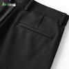 SANSAN Men's Wool Blend Anti-Static Straight-Leg Casual Trousers
