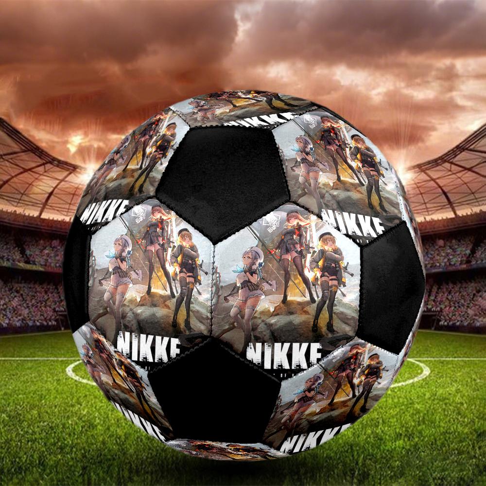 Soccer Ball Colorful Machine Stitched PVC Size 5 Team Training Competition Ready Durable High-Bounce Cool Sports Gift