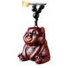 Rosewood Carved Pixiu Ornament: Gourd & Dragon Turtle Handicraft