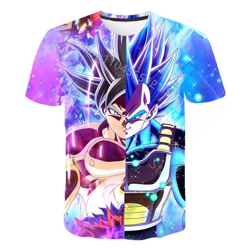 Dragon Ball Tshirt Clothes Kakarot Goku Super Saiyan Vegeta Fashion Streetwear