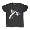 T-shirt Homme T-shirt SR-71 T-shirt Blackbird T-shirt Militaire T-shirt Avion T-shirt Unisexe T-shirt Graphique T-shirt Noir T-shirt Doux