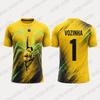 Vozinha 1 Cabo Verde Camiseta de Portero Amarilla Camiseta de Fútbol Hombres Mujeres Niños Secado Rápido Top de Entrenamiento para Aficionados