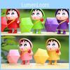 Raincoat Crayon Shin Chan Pvc Action Figure Model For Home Office Fans Anime
