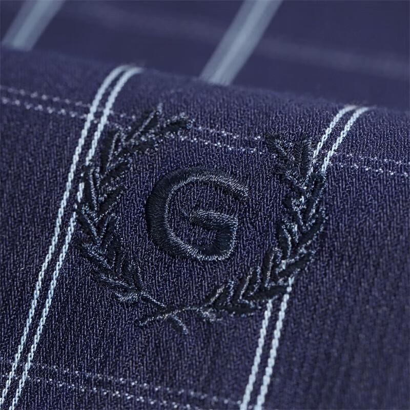 Goldlion Men's Long Sleeve Casual Plaid Shirt