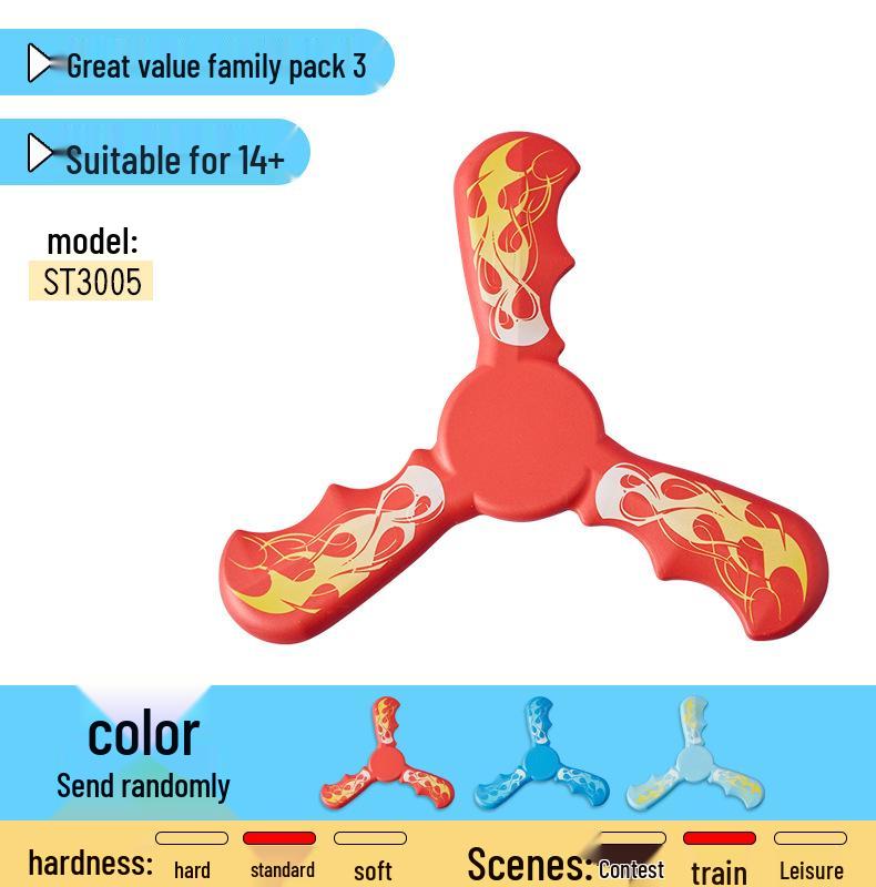 Three-Leaf Boomerang: Safe Outdoor Toy for Boys & Girls