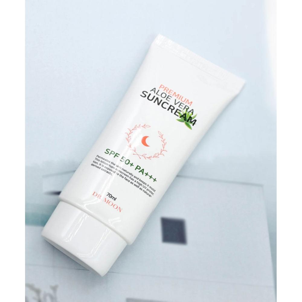 Drmoon Premium Aloe Vera LSF 50+ PA+++ Sonnencreme 70ml Set mit 2 Stück