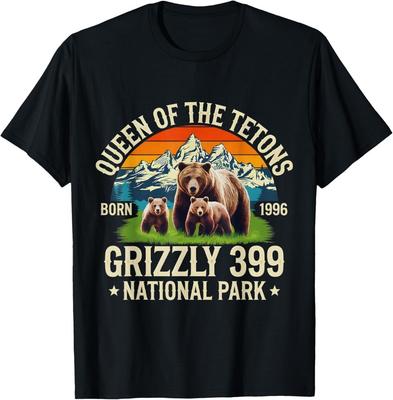 Bear Lovers Queen Of The Tetons Grizzly 399 National Park Unisex T-Shirt