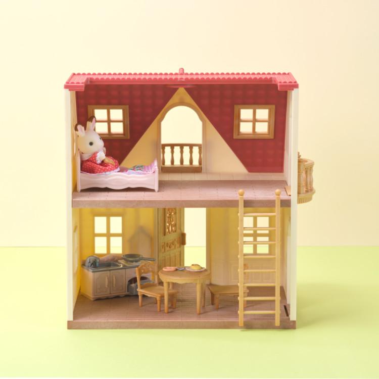 [Sylvanian] 5755-Chocolate Rabbit Two-story House with Mailbox