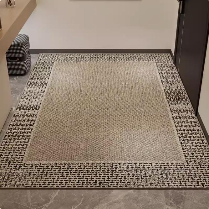 Premium Non-Slip Dirt-Resistant Cuttable Entrance Doormat with Cloth Backing - Easy to Clean Entryway Carpet