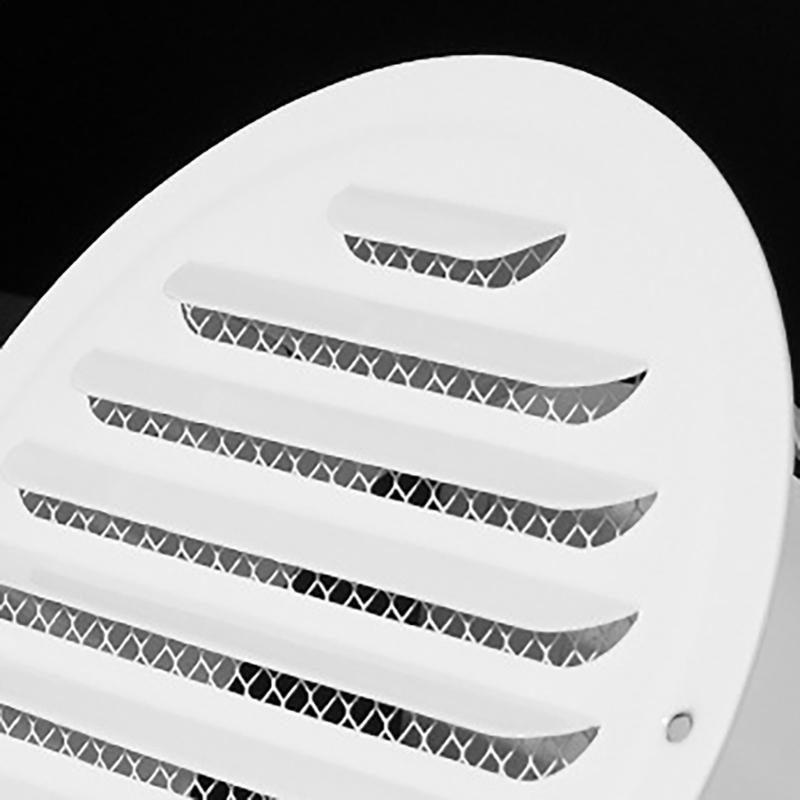 Round Ducting Air Ventilation Cover Wall Vent Cover Stainless Steel Air Outlet Vent with Builted-in Mesh Easy To Install
