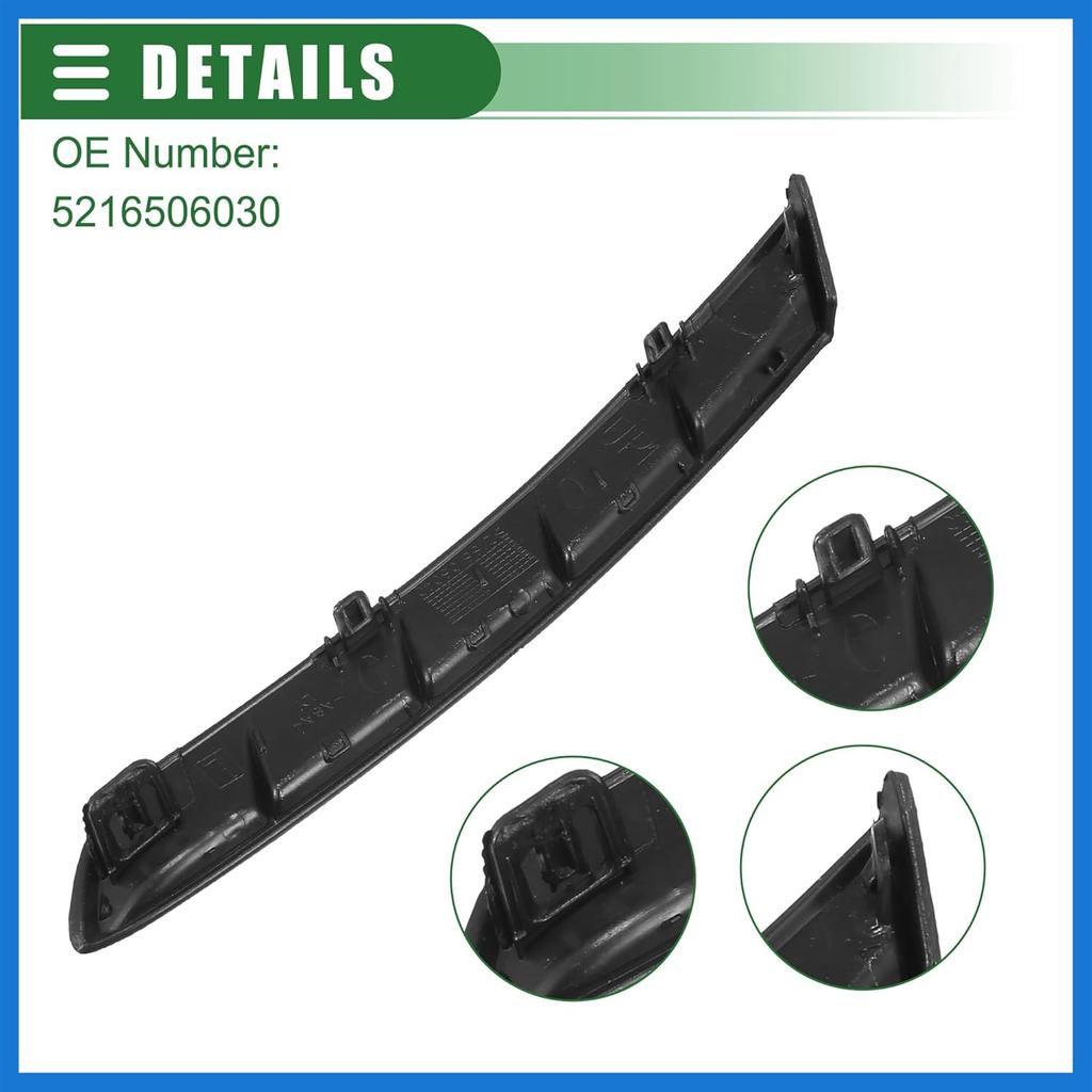 Rear Left Right Bumper Bracket, Driver Passenger Side Bumper Support, for Toyota Camry 2018-2021, Plastic, No.5216506030, Black, 1 Pair Auto