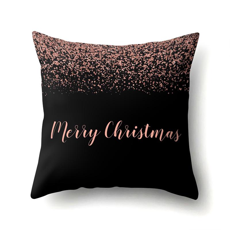 Polyester Pillow Case Automobile Decoration Home Printed Pillow Case Waist Cushion Cover Car Cushion Head Cushion Cover