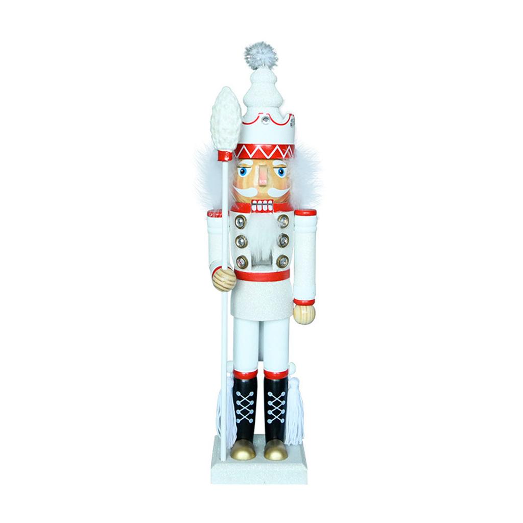 16 Inch Merry Christmas Decorations Nutcracker Figurine Wooden Soldier King Ornament for Indoor Winter Table Centerpiece