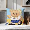cute cartoon bear art soft pillowcase for Sofa Living Room Home office Decor Protective Covers party hogar pillow cover