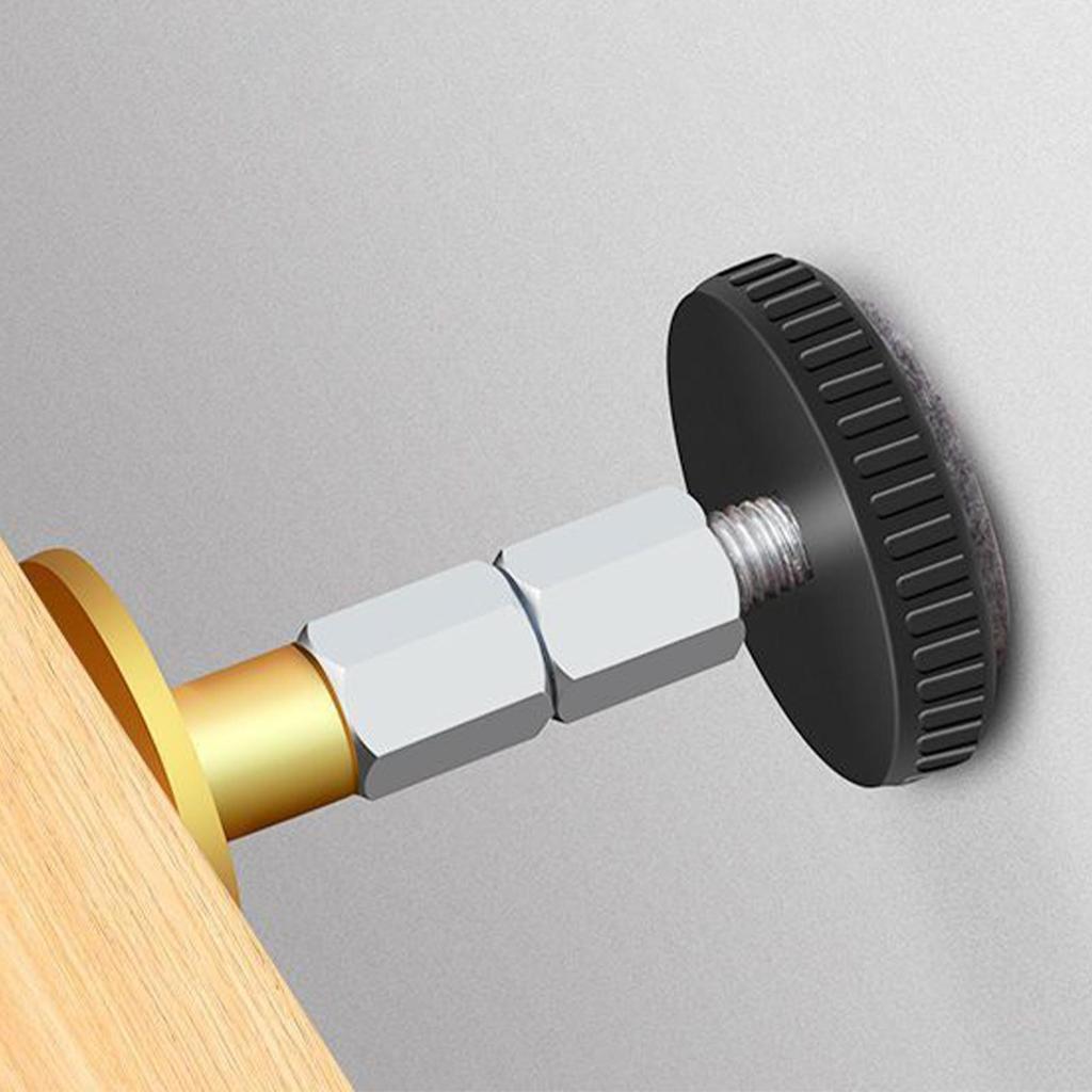 10 Pieces Adjustable Threaded Bed Shock Hardware Furniture Cabinet Stabilizers Headboard Stoppers Self-Adhesive Fixed for Home