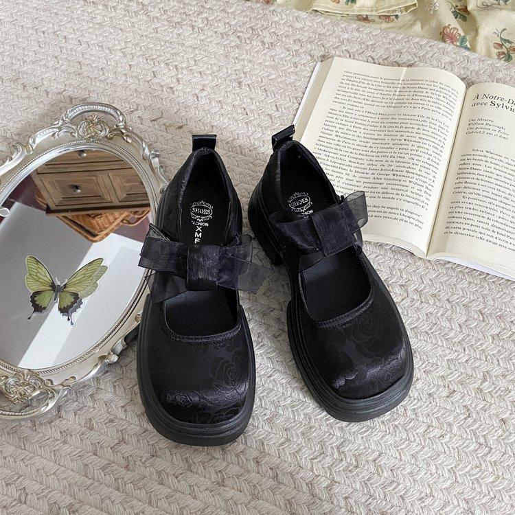 

National style Mary Jane shoes women s 2025 new spring and autumn evening breeze gentle small leather shoes summer new Chinese platform single shoes 35