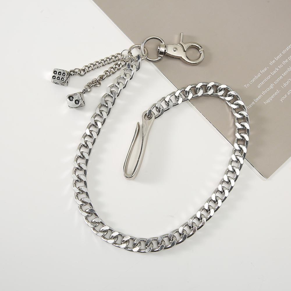 Trendy Metal Chain Street Style Pants Accessory