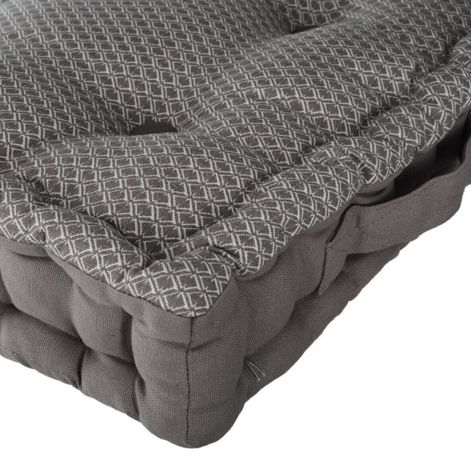 Shipy Chair/seat Cushion, Gray Quilted Square