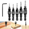 #5 #6 #8 #10 #12 Countersink Drill Bit Drill Pilot Hole Hexagonal Shank Screw Electric Drill Drilling Tool