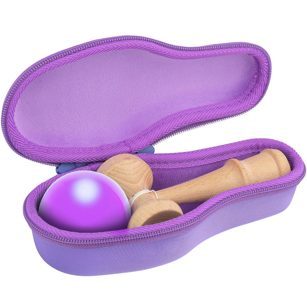 (Case Only) Japan Kendama Association Certified Competition Kendama Ozora Purple Protective Storage Case - Aenllosi