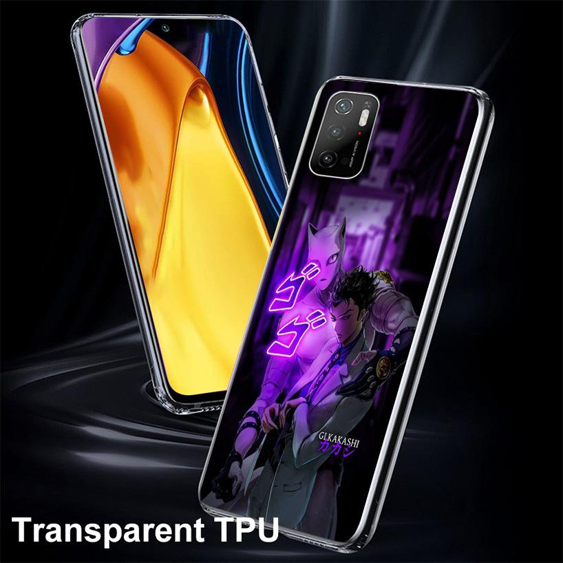 Anime JoJo Killer Queen Phone Case For Xiaomi Poco X7 X6 X5 Pro F7 Ultra Redmi 15C 15 13 13C 12 12C 10 10A 10C 9 9A 9C 9T Cover