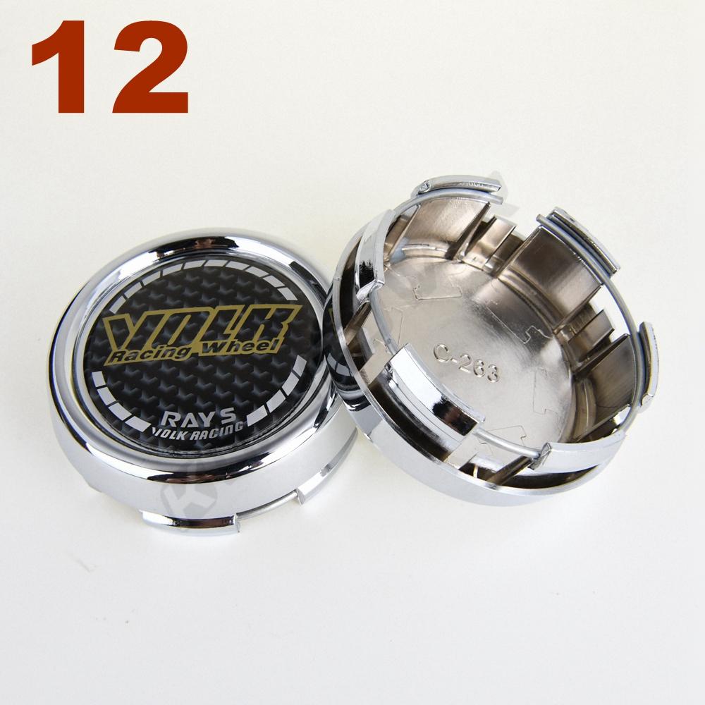 

4PCS OD 79MM / ID 72MM Wheel Cover Cap RAYS VOLK Racing Emblem Sport Rim Center Cap Hubcap