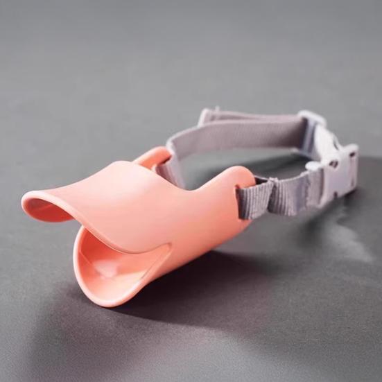 Duck Bill Dog Muzzle Anti Bite Soft Silicone Dog Mouth Cover with Adjustable Strap Puppy Muzzle To Prevent Barking Biting